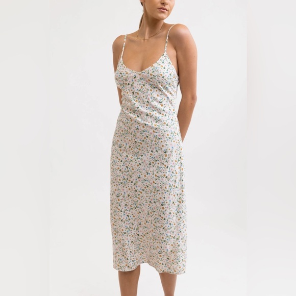 Rhythm. • Lavinia Slip Midi Dress - Peach Parfait - Picture 2 of 4